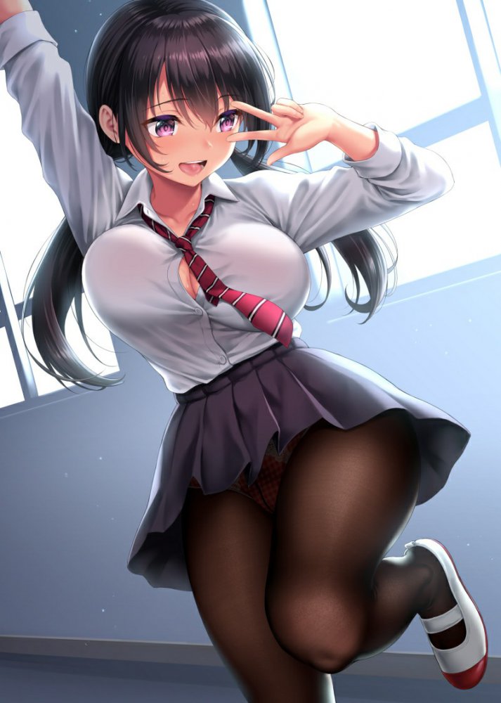 【画像】そろそろ黒タイツの季節も終わるし最後にひたすら貼っていく【二次元編】